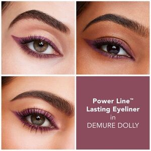 Buxom Demure Dolly Power Line Lasting Eyeliner- shimmering mauve plum, long-wear